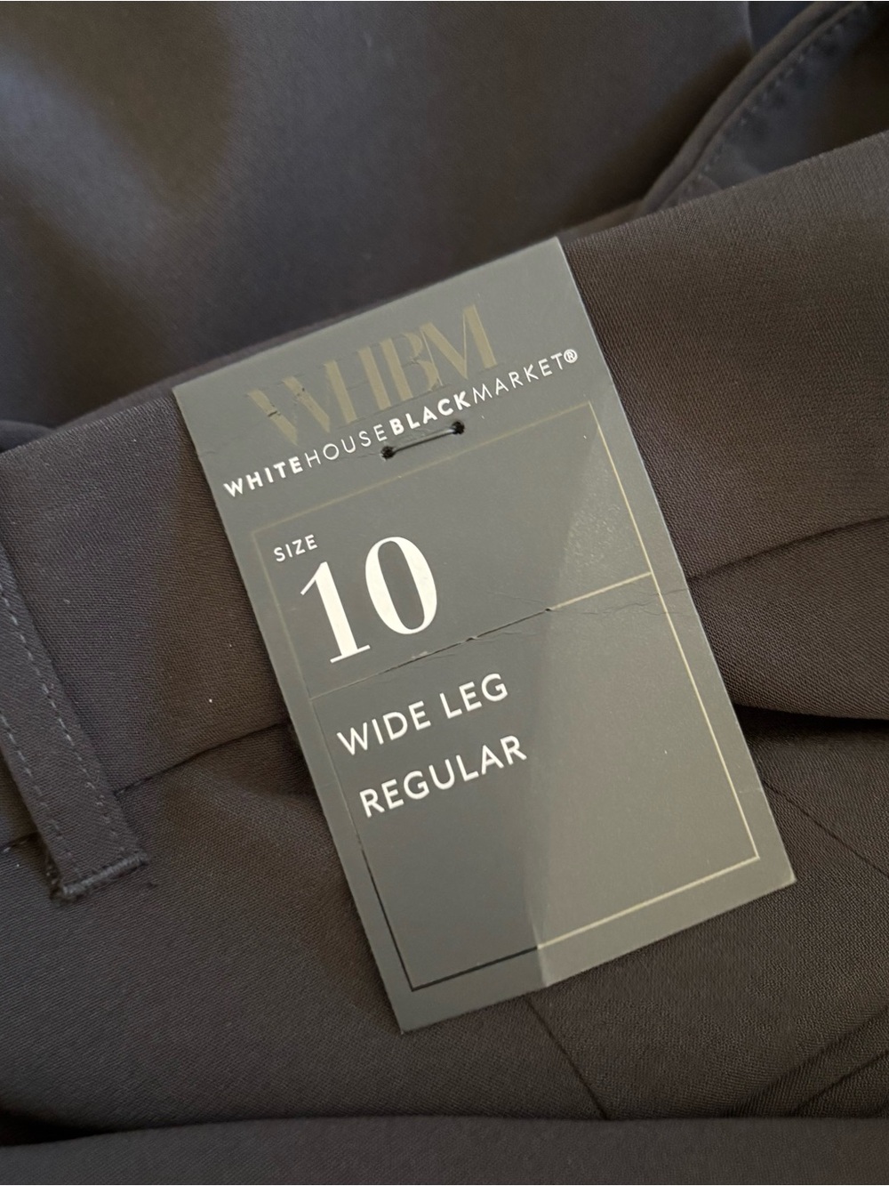 WHBM Pleated Wide Leg Pant Black NWT - Picture 9 of 10